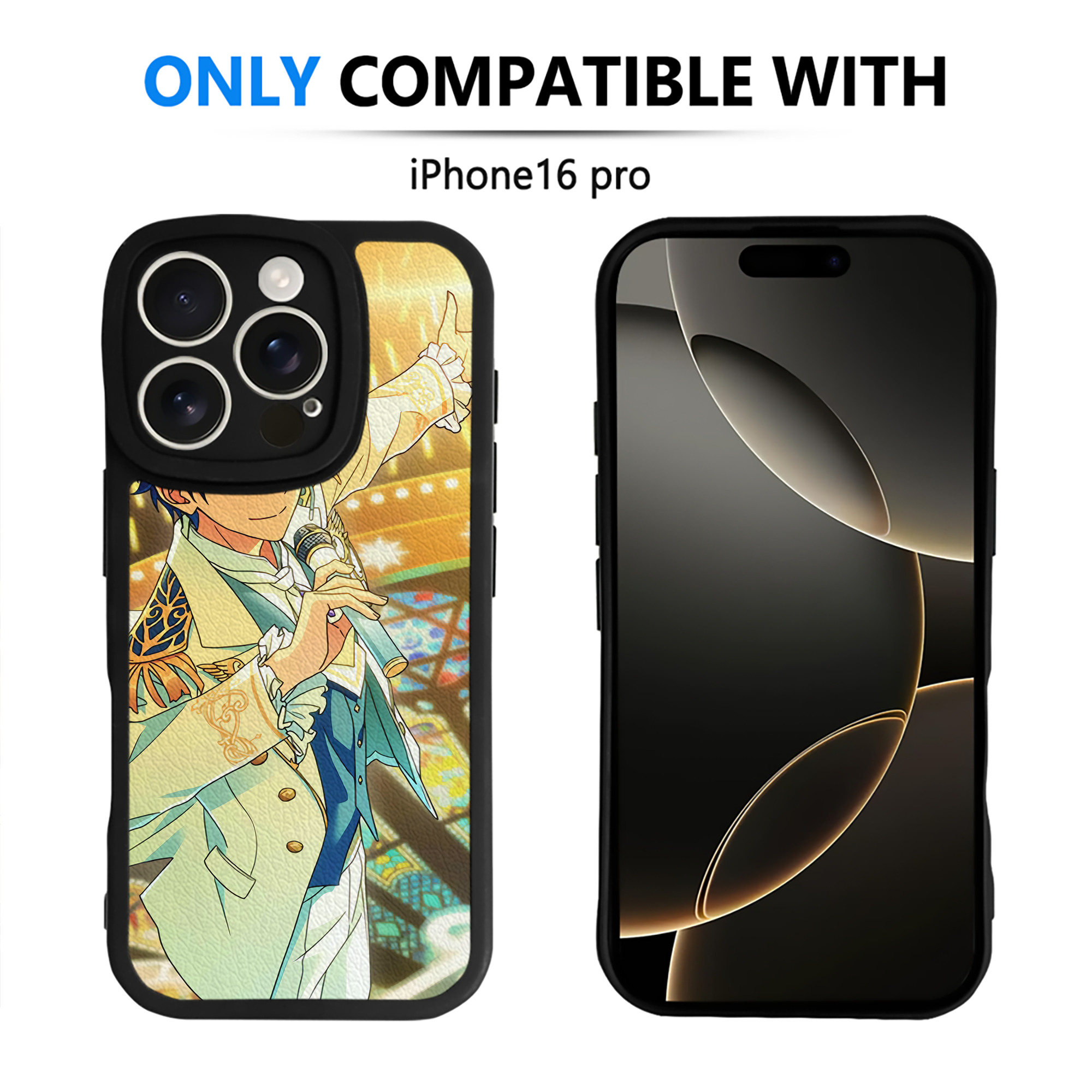 （画像用） あんさんぶるスターズ! Ensemble Stars 【iPhone 16シリーズ対応】シリコンスマホケース（レザー調） 材質：シリコン